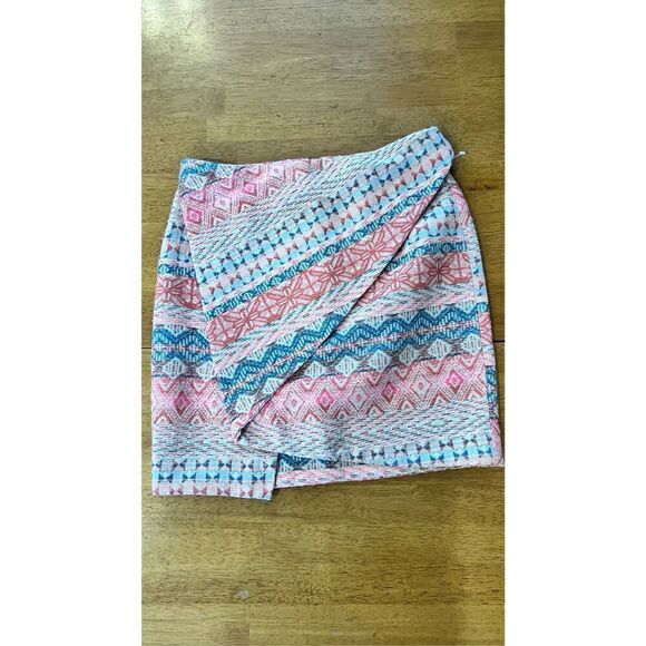 ZARA SKIRT AZTEC ASYMMETRICAL SKIRT WOMENS SIZE S - Picture 3 of 8